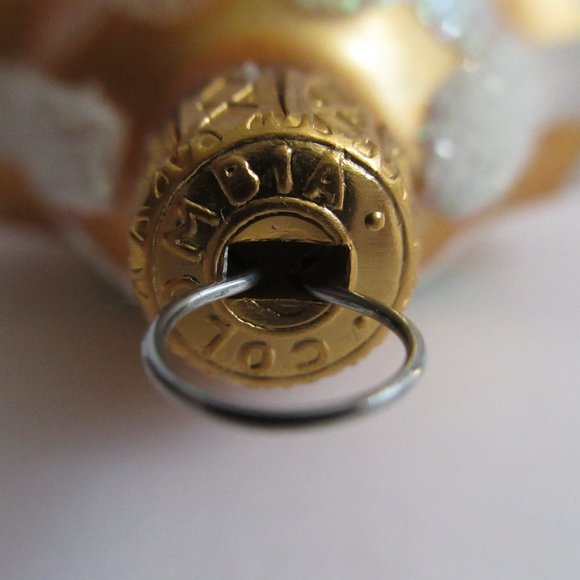 Glass Gingerbread Man Christmas Ornament Columbia Kurt Adler Hand Painted Vtg - Picture 7 of 10